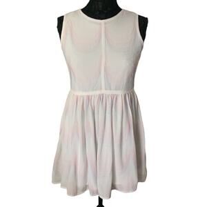 Jessica Simpson White Embroidered Clover Mini Junior Mini Dress